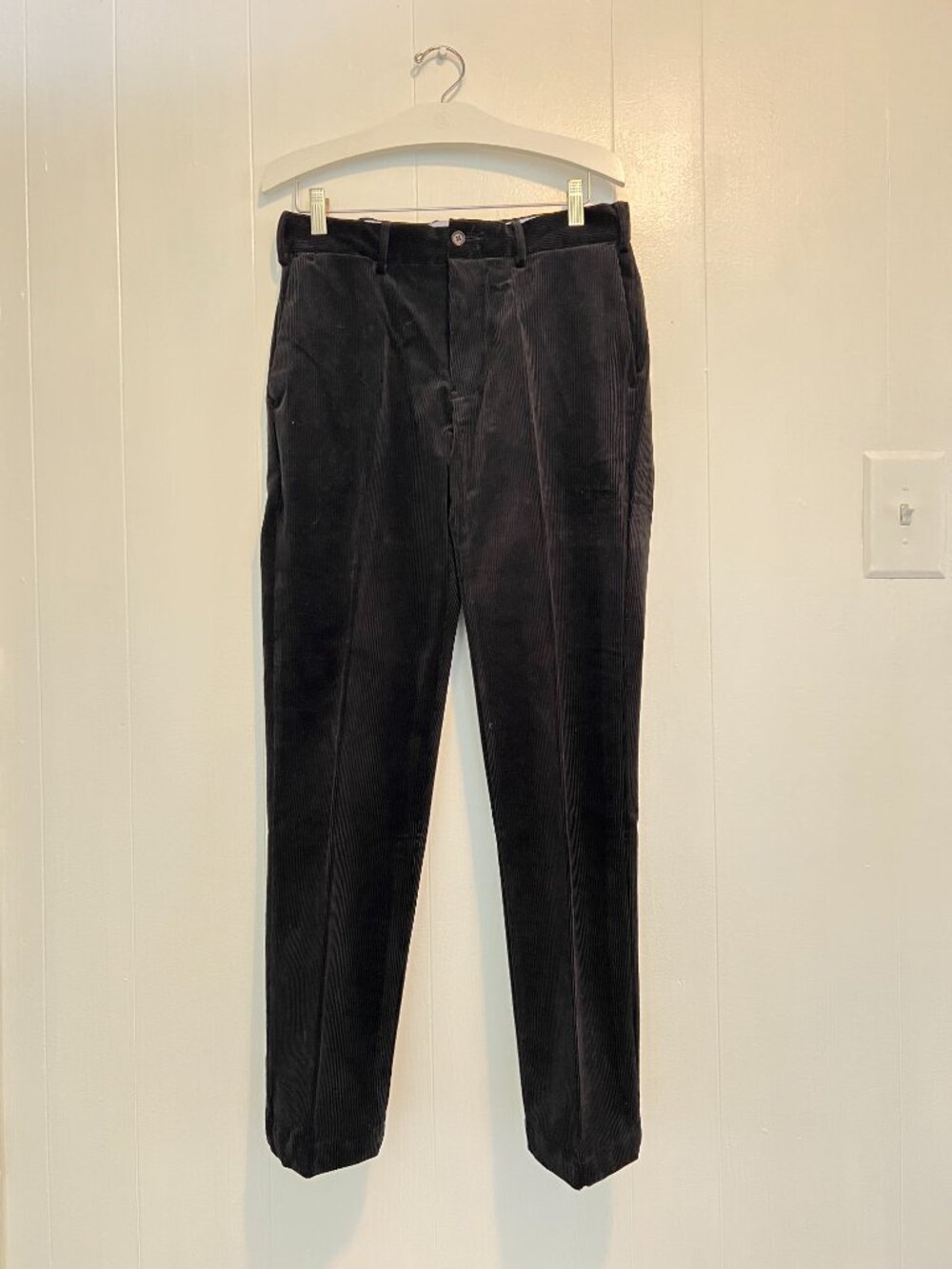 POLO Ralph Lauren - Men’s Wide Wale Corduroy Trousers, Black, 30/30